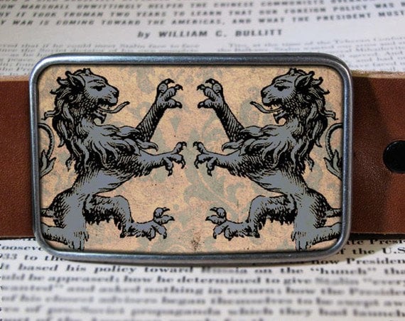 Lion Crest Belt Buckle