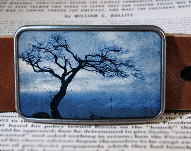 Tree Silhouette Belt Buckle Nature Buckle