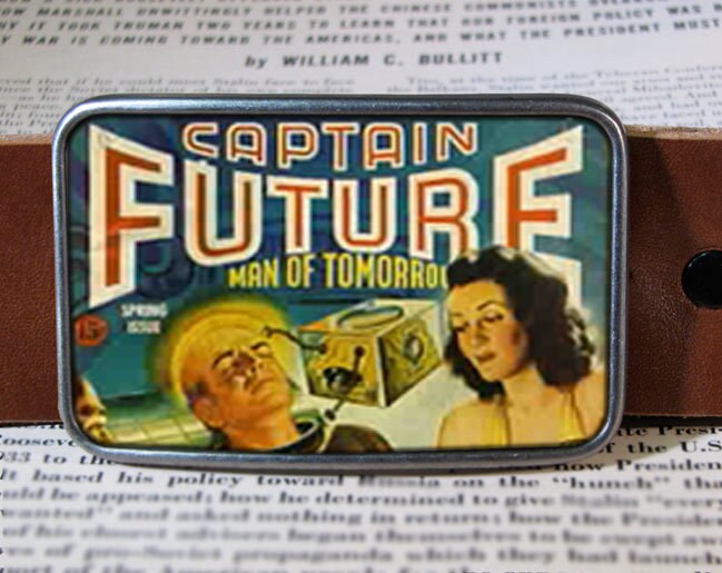 Captain Future Man of Tomorrow Belt Buckle