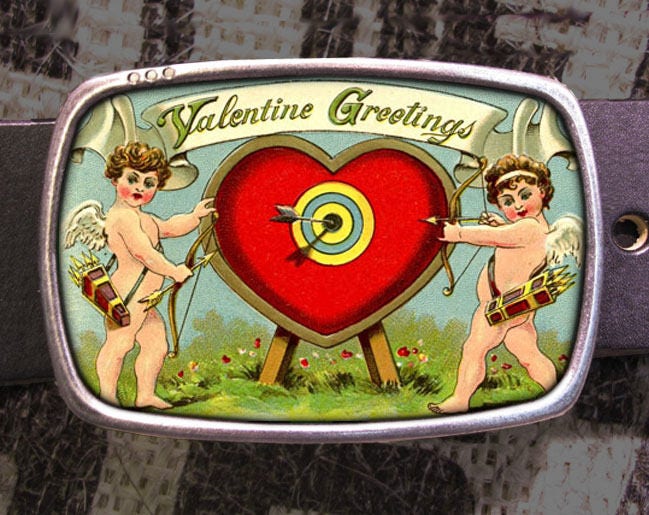 Valentine's Day Cupid Belt Buckle