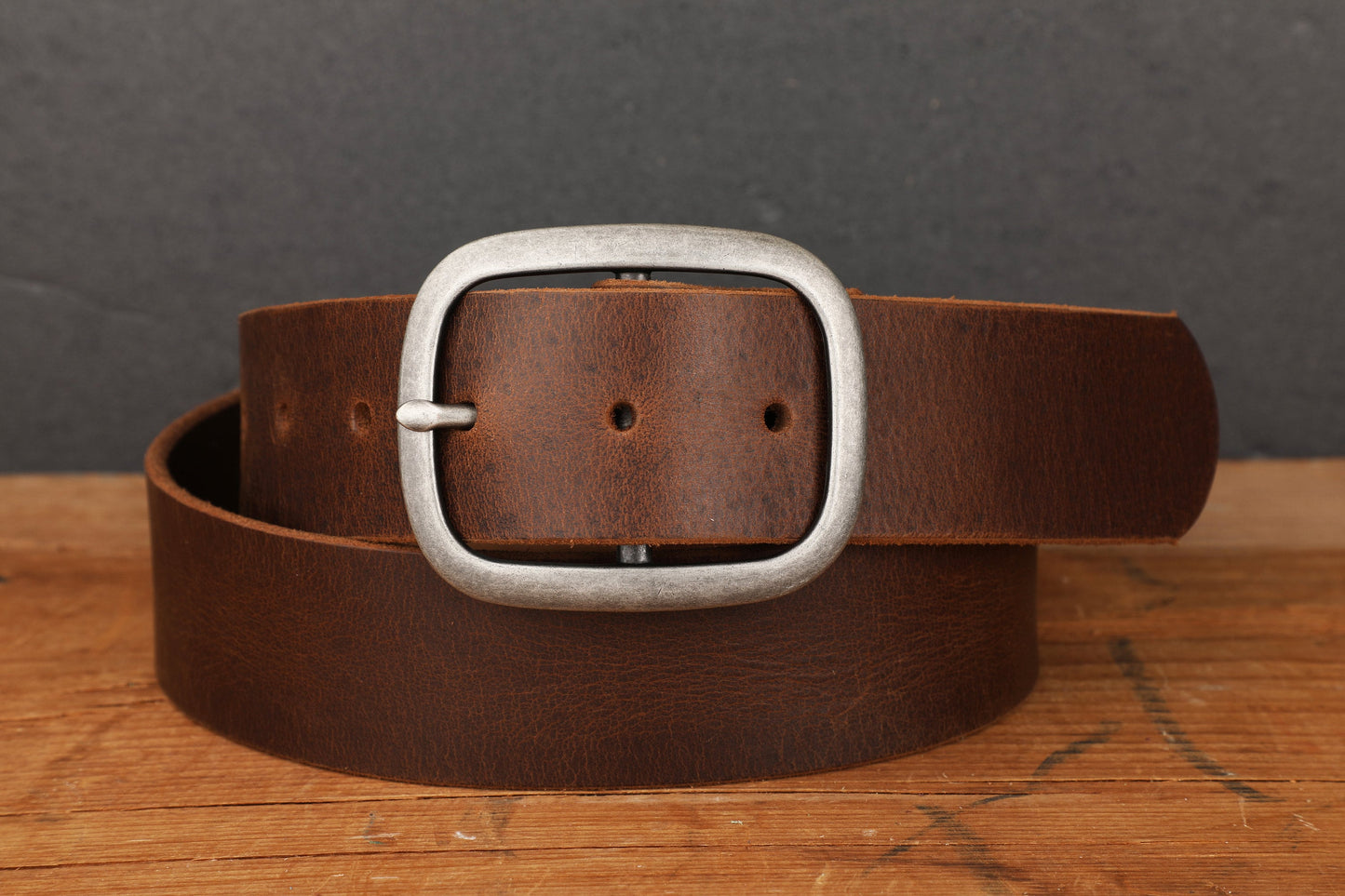 Brown leather belt by Reagan Fleagan