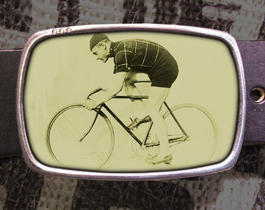 Vintage Racer Fixed Gear Bicycle Belt Buckle
