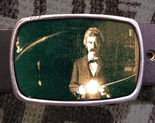 Twain-Tesla Belt Buckle Science Buckle