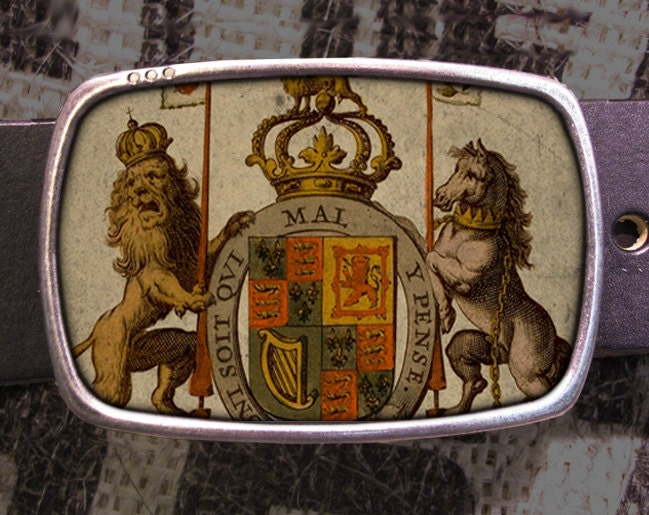 Vintage Royal Lion Crest Belt Buckle