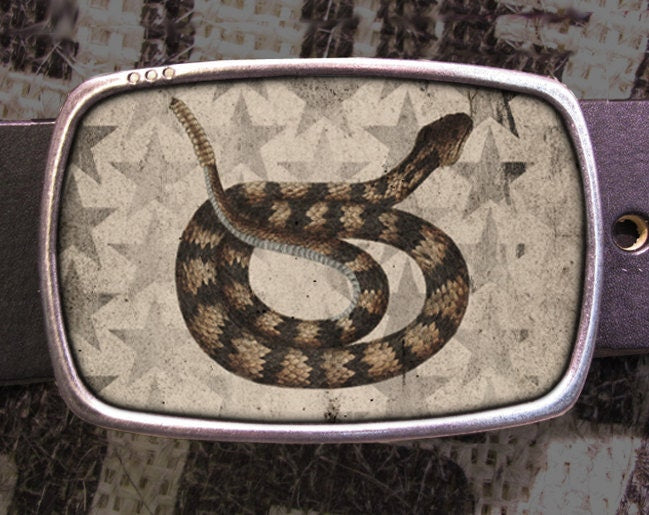 Rattlesnake Belt Buckle