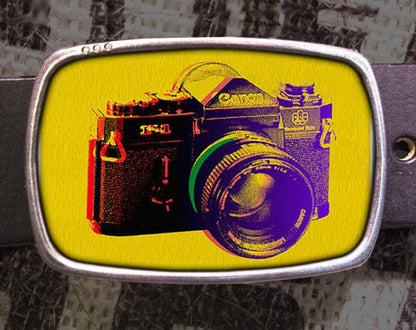 Vintage Camera Belt Buckle